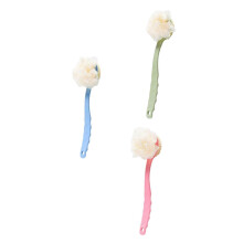 3pcs Long Handle Bath Body Brush Set for Deep Exfoliation and Back Reach Shower Scrubber