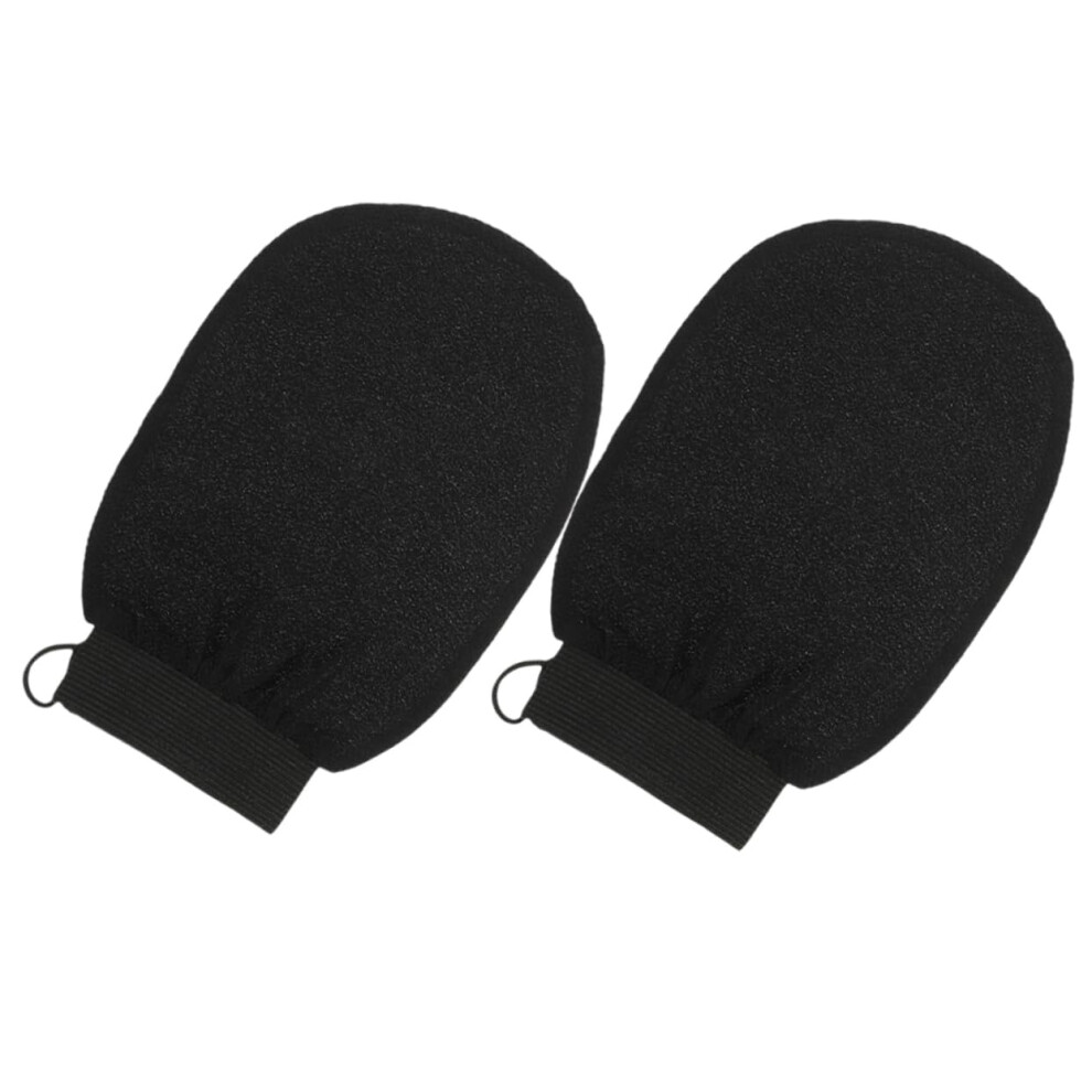 Exfoliating Shower Gloves 2pcs for Gentle Dead Skin Removal, Spa Body Scrubbing Mitts for Smooth Skin