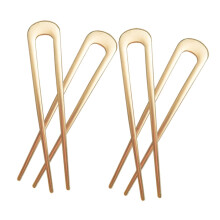 U Shaped Hair Pins French Hair Fork with Vintage Bow Design for Secure Elegant Updo Styles