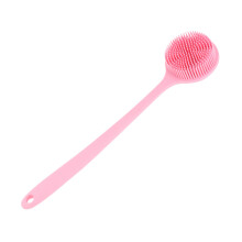 Silicone Back Scrubber with Long Ergonomic Handle Double Sided Body Brush for Gentle Exfoliating Shower