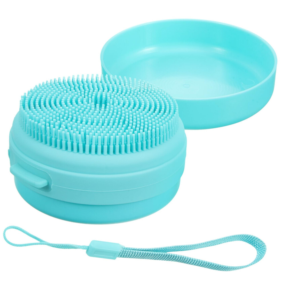 Silicone Body Scrubber Bath Brush with Hanging Rope for Gentle Exfoliation and Soothing Massage