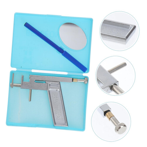Reusable Ear Piercing Gun Kit with Painless SingleTap Piercing, Precise Alignment, Stainless Design 1
