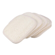 5pcs Natural Loofah Bath Sponge Set, Gentle Exfoliating Body Scrubber for Shower Men and Women