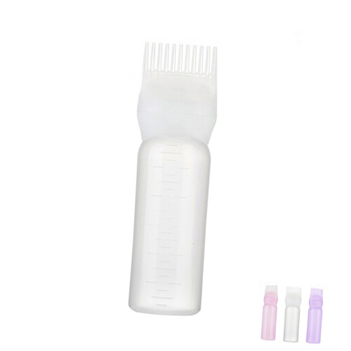 3pcs Hair Dye Applicator Bottle with Comb for Precise Root Application and Even Color Distribution Ref: 7373 1