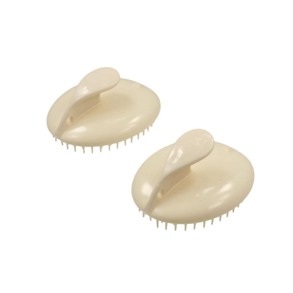 2Pcs Scalp Massager Shower Scalp Brush with Ergonomic Palm Grip and Gentle Flexible Bristles