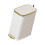 Kitchen Trash Can Bin Quiet Soft Close Lid 90-matte white 1