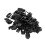 50 Pieces Wind Resistant Curved Plastic Hook For Stable-Black 1