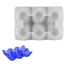 Eggs Organiser Holder Mould Silicone 6- storage rack No. 1