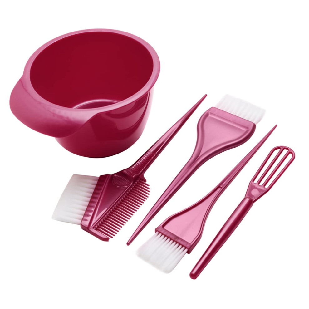 Professional Hair Dyeing Kit with Bowl, Brushes and Stirrer for Salon and Home Use, Even Color Application