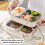 Stainless Steel Lunch Box Multi Compartment Plastic Lid Meal 6