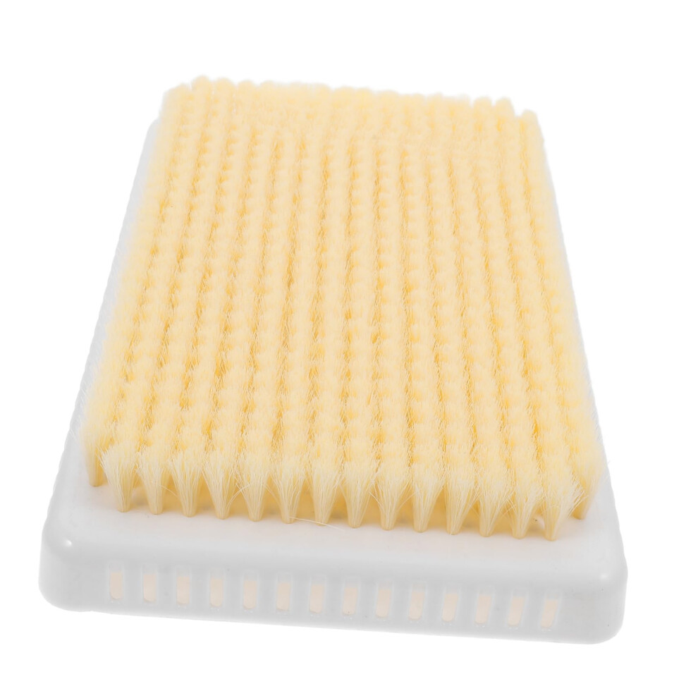 Wall Mounted Back Scrubber for Shower with Soft Exfoliating Bristles and Comfort Bath Massage Pad