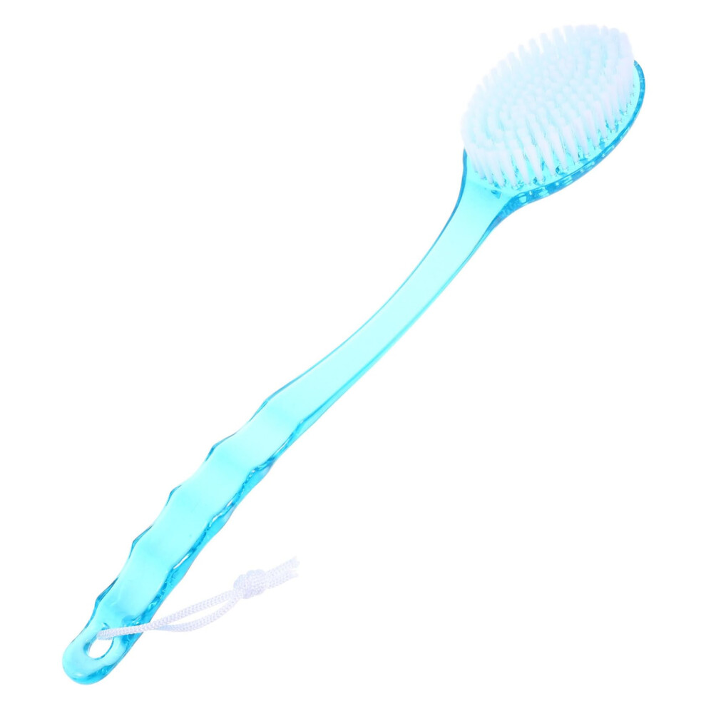 Back Scrubber with Ergonomic Long Handle for Shower, Dual Wet Dry Body Exfoliating Brush