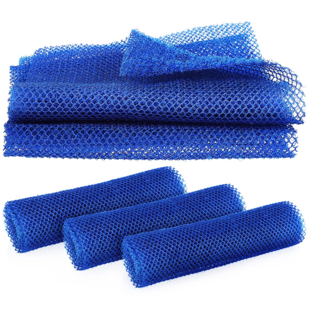 4pcs African Exfoliating Net Nylon Bath Sponge for Deep Cleansing and Smooth Skin