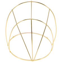 Hair Crown Frame with Stable Metal Base for DIY Hanfu Headpiece Making, Golden Vintage Design