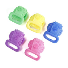 Exfoliating Bath Towel 2pcs Silicone Body Scrubber Strap with Handles for Shower Deep Clean