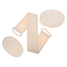 3pcs Loofah Back Scrubber Set for Deep Cleaning and Gentle Exfoliation with Massage Texture