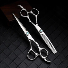 Professional Hair Cutting Scissors Set 6 Inch Carbon Stainless Steel Ultra Sharp Blades for Stylists