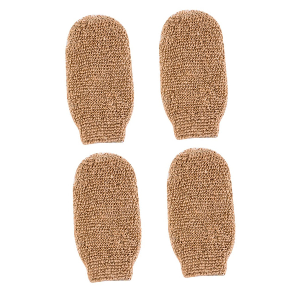 4pcs Exfoliating Shower Gloves and Body Scrub Mitts for Dead Skin Removal Deep Cleansing Massage