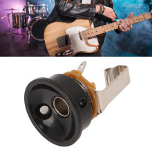 Thickened Round Metal Stereo Guitar Output Jack Black for TL Electric Guitar