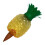 560ml Capacity Fun Pineapple Design Slow Release-Yellow 1