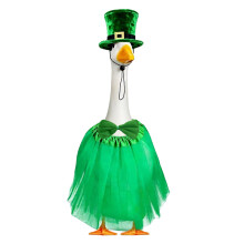 Grüne Gänse-Kleidungsstück-Outfit für Feiertagsdekoration,