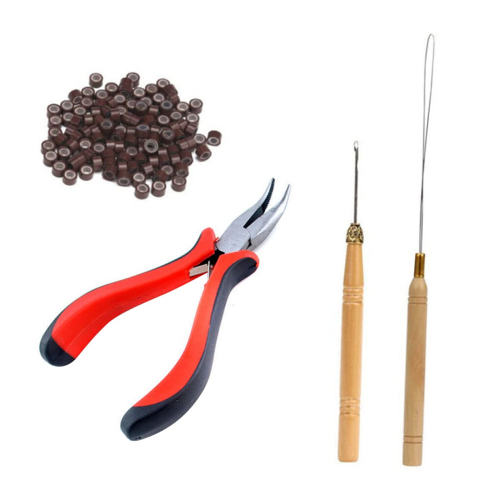 Unisex Professional Hair Extension Pliers Kit With Ergonomic Antislip Grip And Precise Curved Head For Salon And Home Use