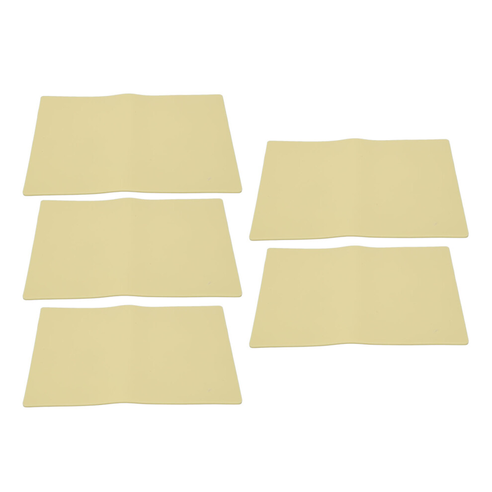 5pcs Thick Silica Gel Practice Skin for Tattoo & Eyebrows, 198x295mm