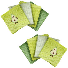Microfiber Dishcloth With Avocado Embroidery Fast Drying For