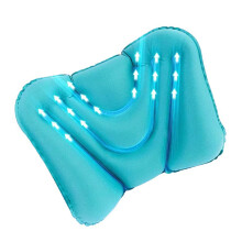 Oreiller lombaire gonflable pour avion, voiture, chaise de-bl