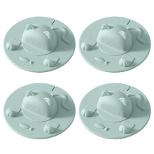Mooie katten siliconen bekerhoezen Creatieve-Lichtgroen 4