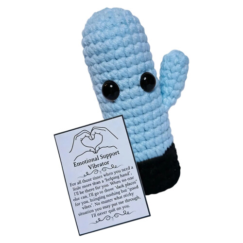 Handmade Emotional Positive Support Vibrators-light blue