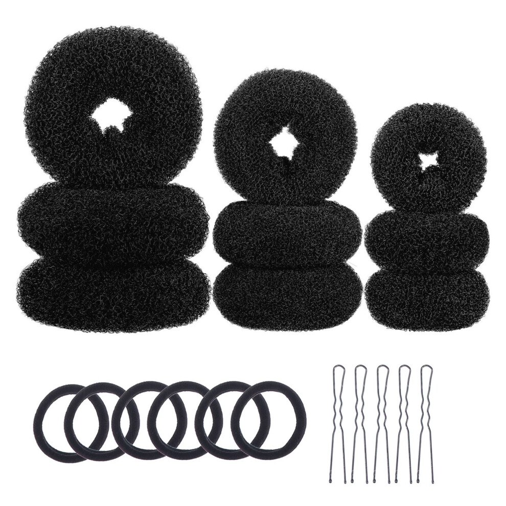 Unisex Hair Styling Tool Set With Ushaped Hairpins And Donut Bun Maker For Quick Updos And Secure Allday Hold