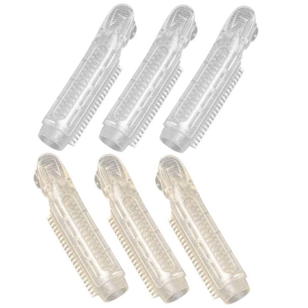 6pcs No Heat Hair Volume Rollers Reusable Root Lifting Curlers Clips for Women and Home Use