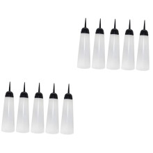 10pcs Refillable Hair Dye Bottles with LeakProof Seal and Precise Dispensing for Salon Use