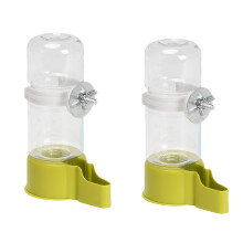 Parrots Waterer Automatic Food Feeder Easy Installation-Green