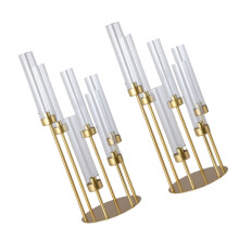 Set van 2 permanente ijzeren en helder acryl-goud 6 aanbetaling