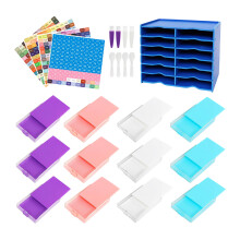 Professional Painting Organiser Rack Includes Beads-Blue