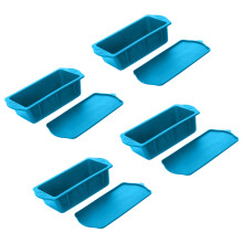 Large 1.50L Silicone Ice Cubes Molds Make 4 Pound Block-Blue