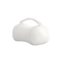 Oreiller orthopédique pour les jambes, tissu en soie-Blanc