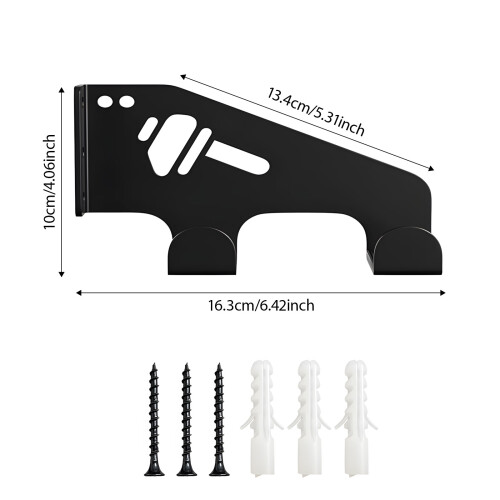 Space Saving Wall Holder for Chainsaws Offering Horizontal 2