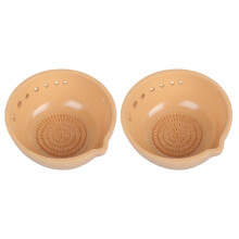 Garlic Grater Plate and Herb Stripper Plate Handmade-2pcs