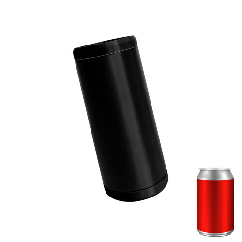 Can Cooling Holder for 12oz Cans Double Drink Holder-Black
