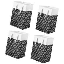 4 paniers à vêtements surdimensionnés de 75l,-lanterne noire
