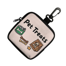 Mini Dog Treat Training Pouch Pet Kibble Treat-white pet treats