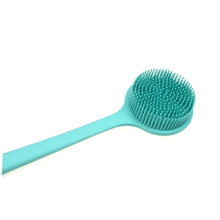 Body Scrubber Brush with Long Handle for Shower, Silicone Exfoliating Back Brush for Gentle Massage