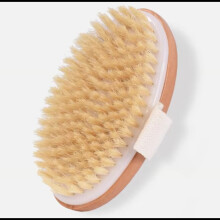Dry Body Brush Natural Bristle Exfoliating Brush with Long Handle for Full Body Detox and Skin Renewal