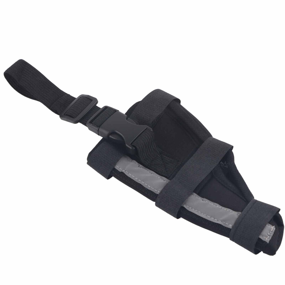 Black Dog Hind Leg Support Brace For Injury Recovery, Xs