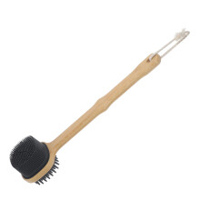 Silicone Back Scrubber with Long Handle for Shower, Gentle Exfoliating Body Brush for Bath Use