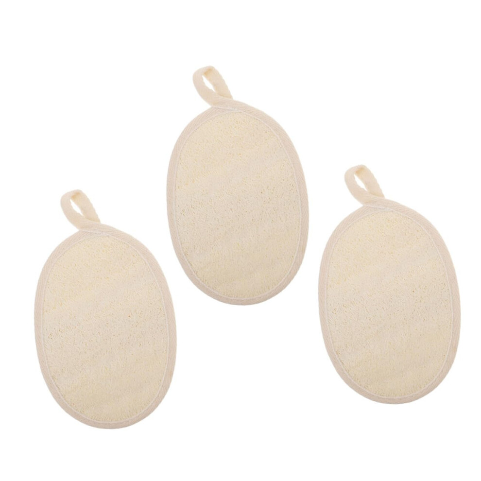 Loofah Bath Towel Set 3pc with Exfoliating Body Scrubber for Deep Cleansing and Gentle Skin Touch