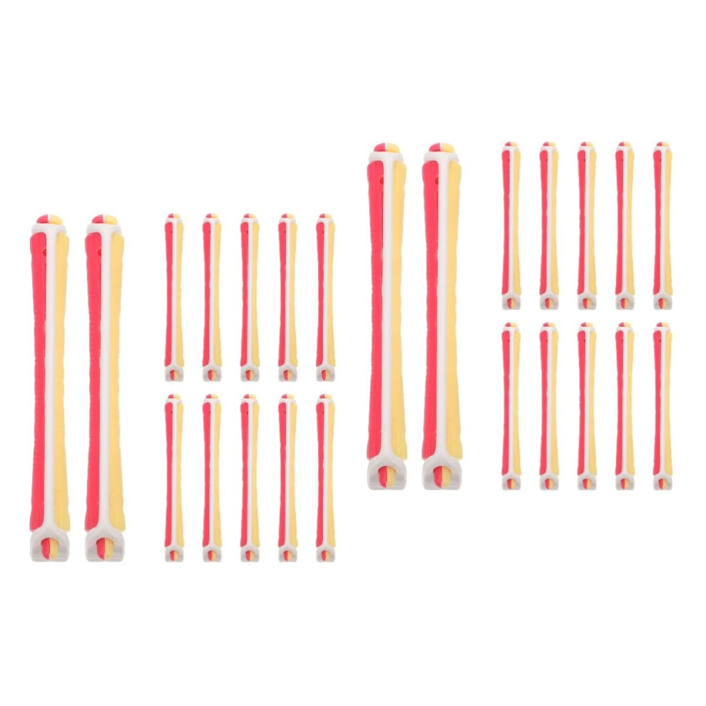 24pcs Hair Curlers Set for Women, Lightweight Cold Wave Perm Rods for Salon Styling